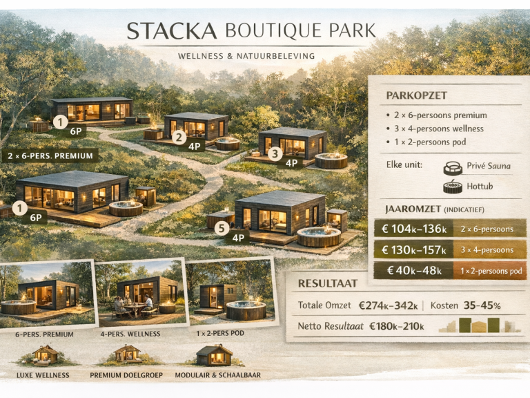 STACKA Boutique park, Elke unit is modulair, flexibel en uitbreidbaar